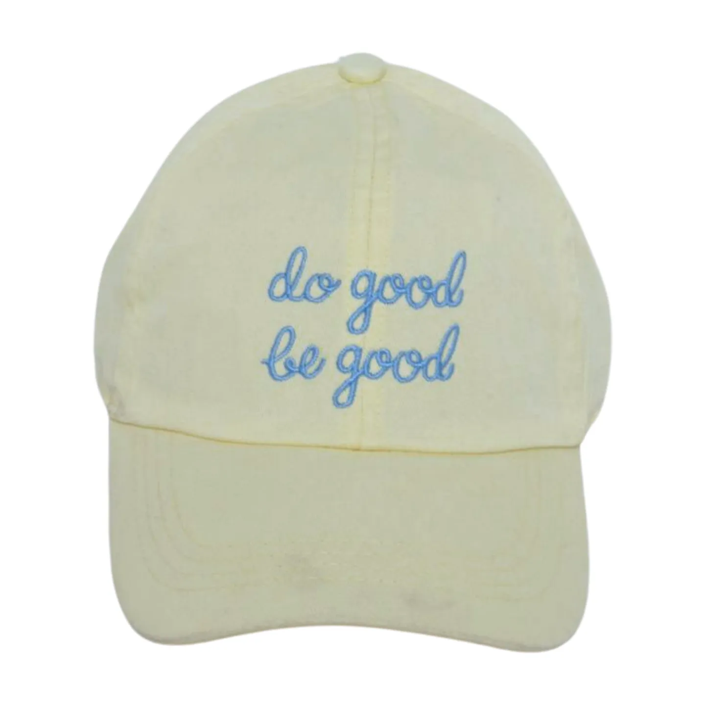 LCAP3475 - "DO GOOD BE GOOD" EMBROIDERED BASEBALL CAP