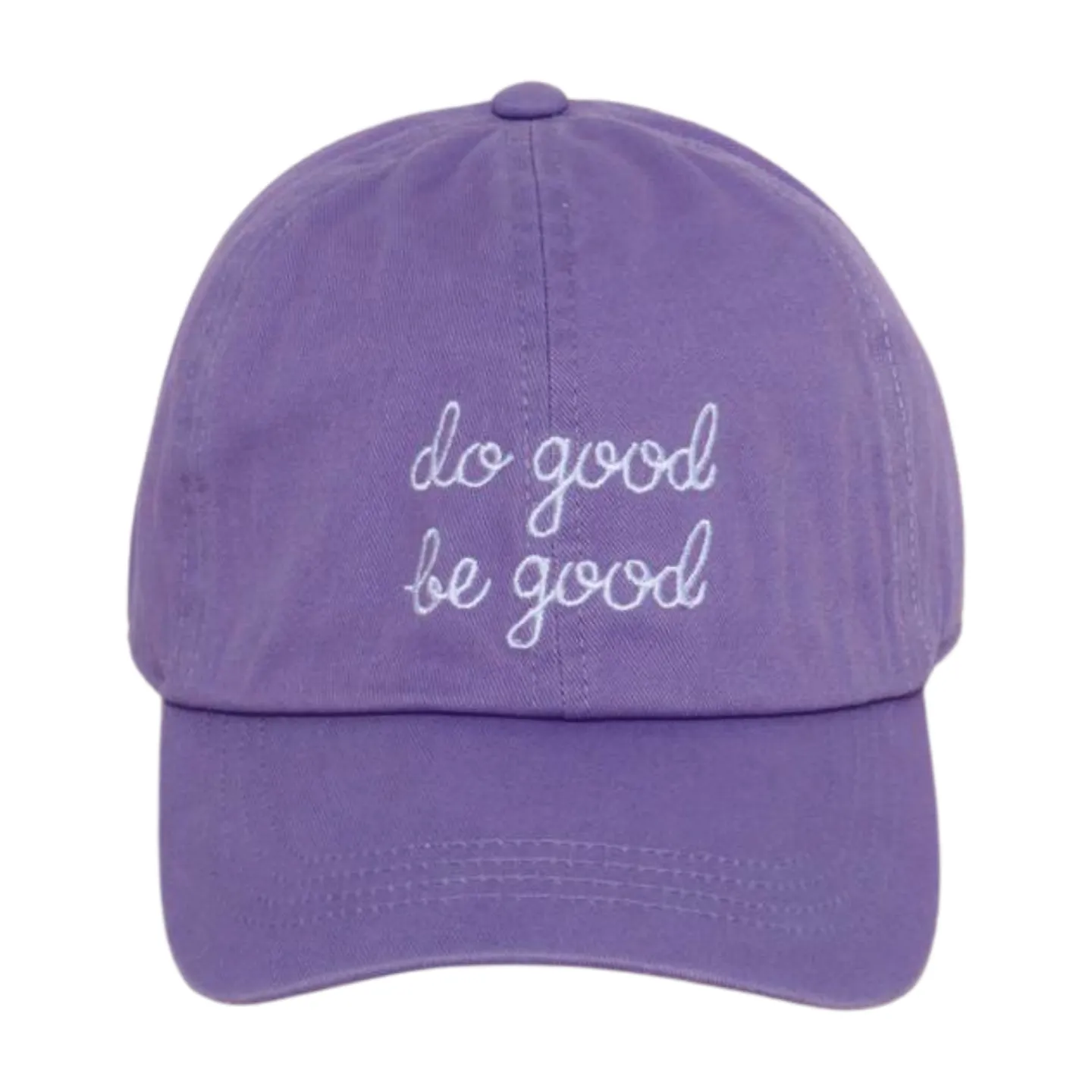 LCAP3475 - "DO GOOD BE GOOD" EMBROIDERED BASEBALL CAP