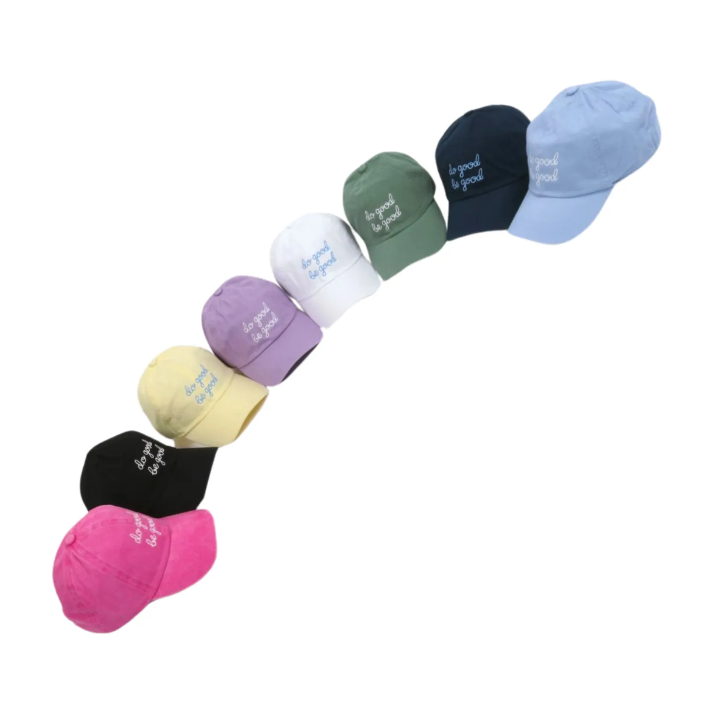 LCAP3475 - "DO GOOD BE GOOD" EMBROIDERED BASEBALL CAP