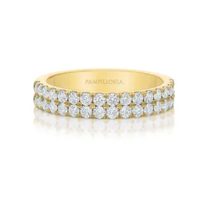 Lennon Double Row Diamond Band