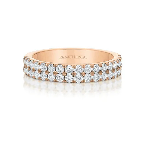 Lennon Double Row Diamond Band