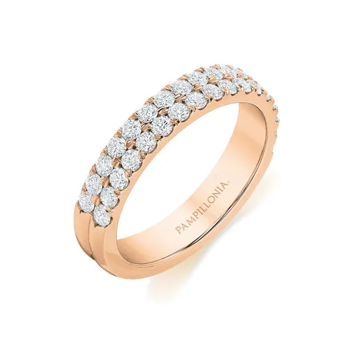 Lennon Double Row Diamond Band