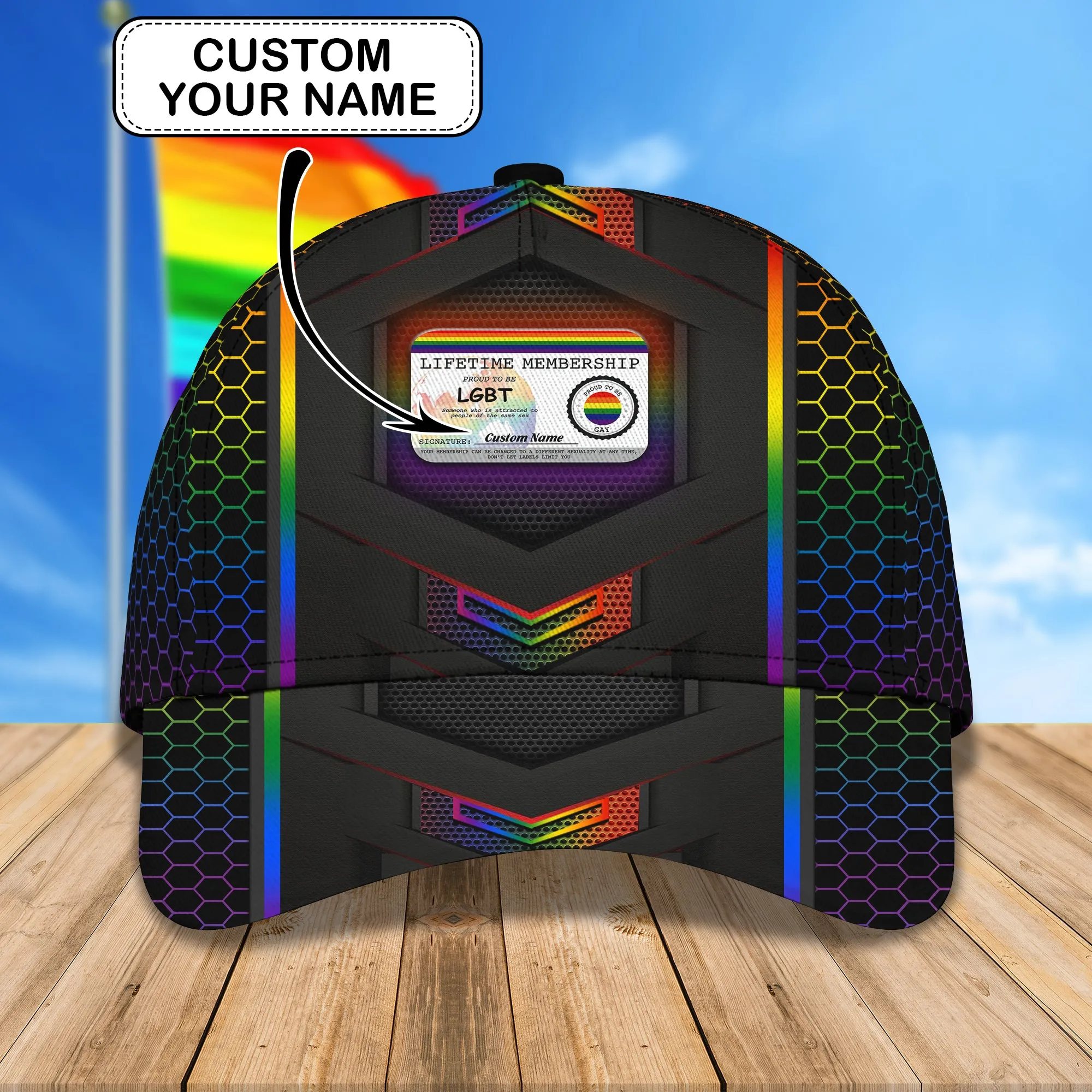 LGBT - Personalized Name Cap