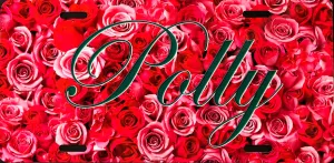 License Plate, Name(s) on Roses