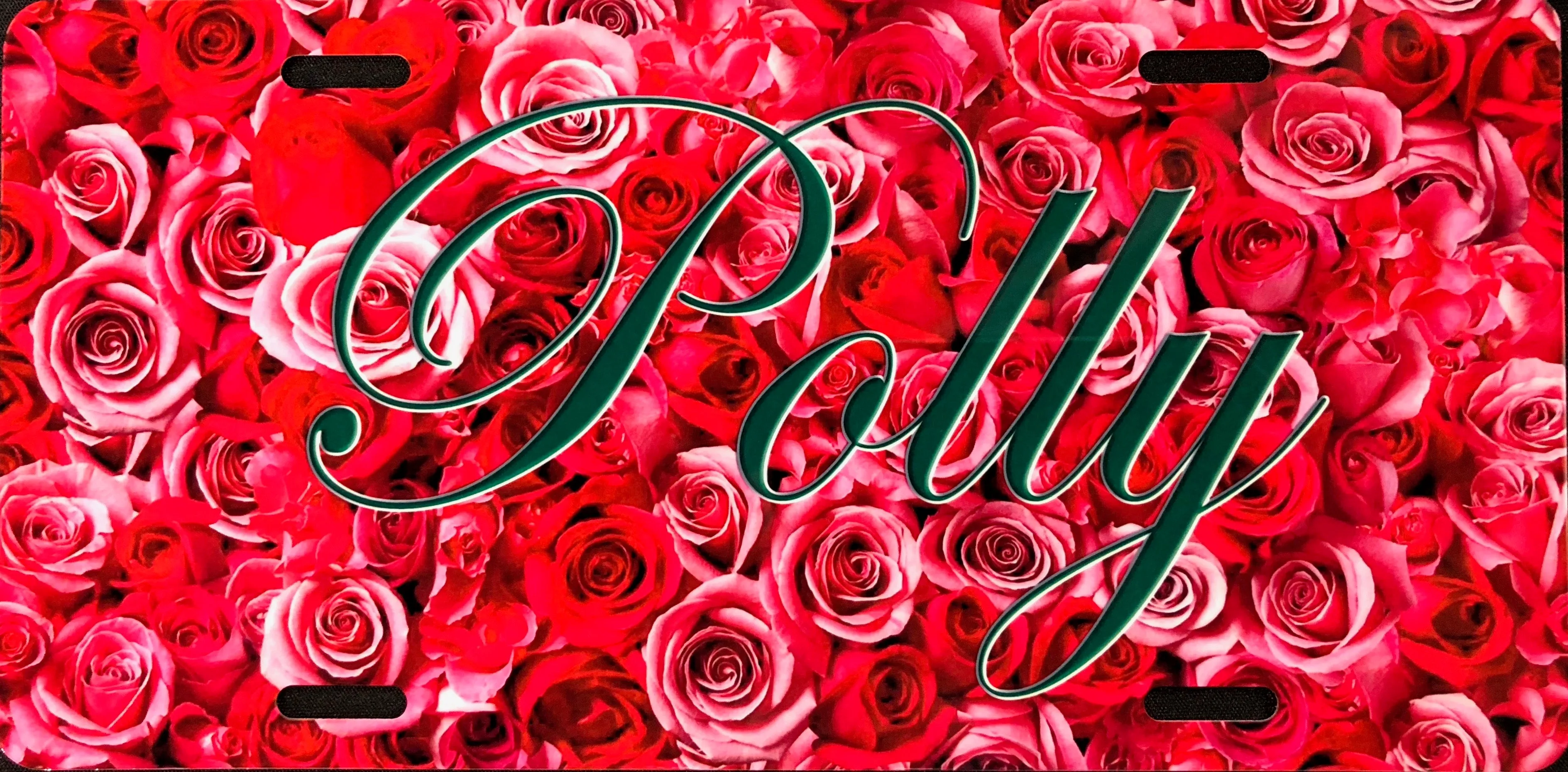 License Plate, Name(s) on Roses