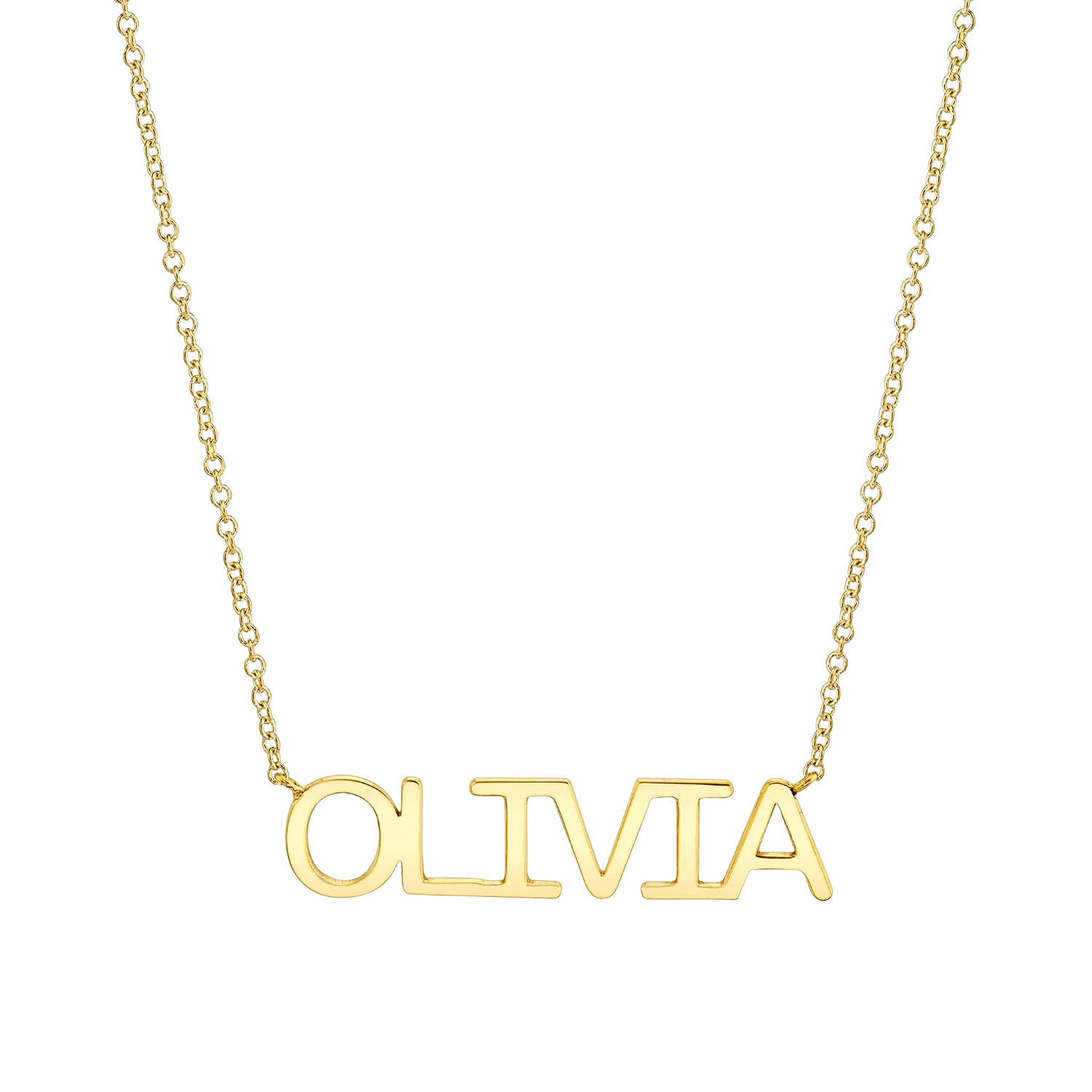 Linear Name Necklace
