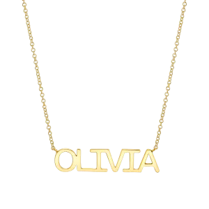 Linear Name Necklace