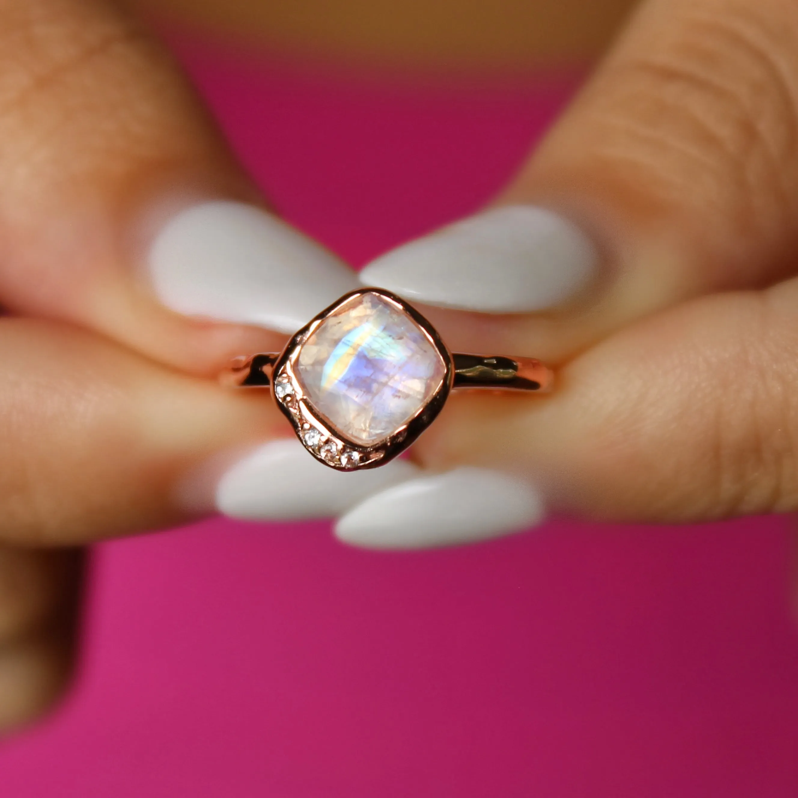 Luxe Freeform Moonstone Ring
