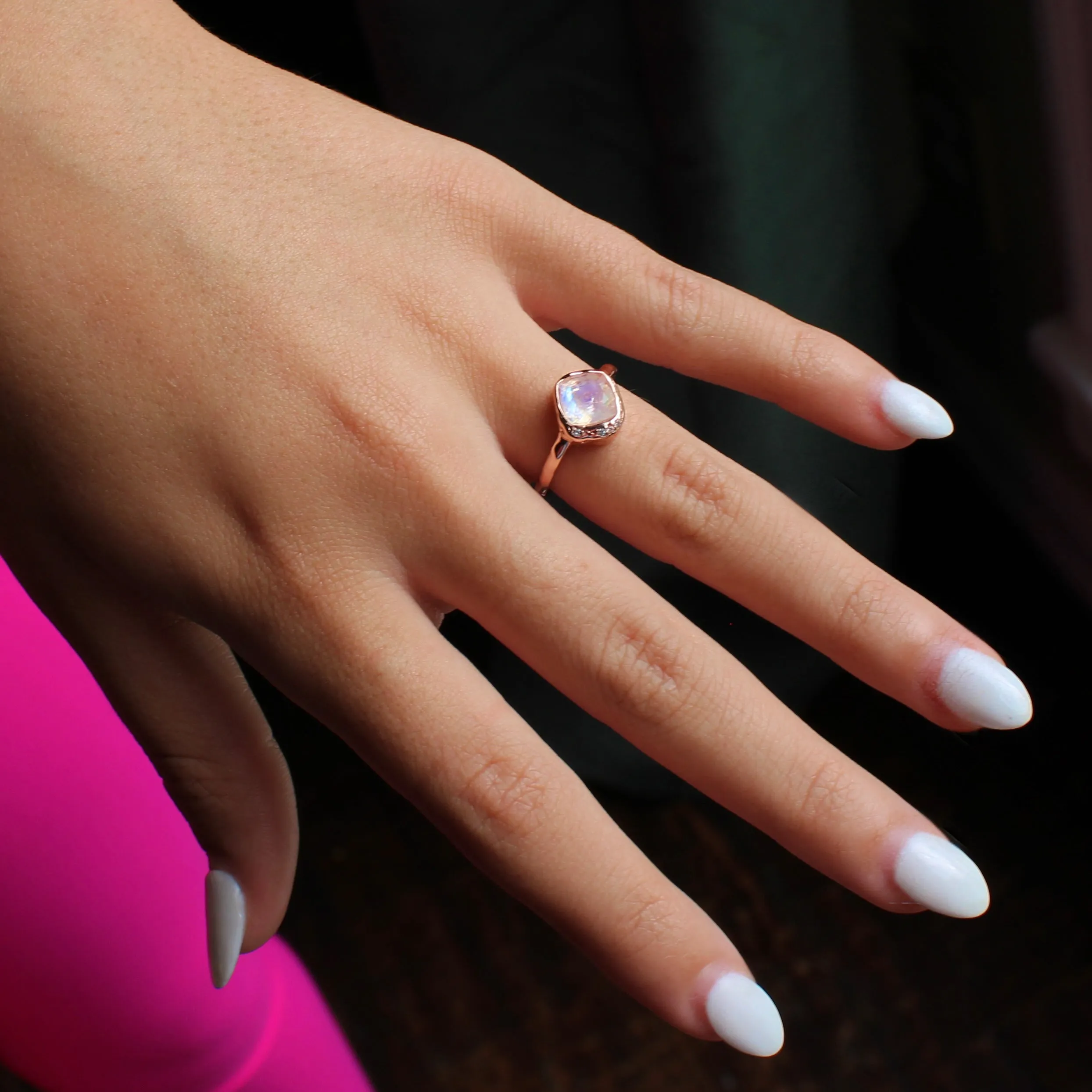 Luxe Freeform Moonstone Ring