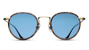 M3058-Shiny Antique Gold / Cobalt Blue