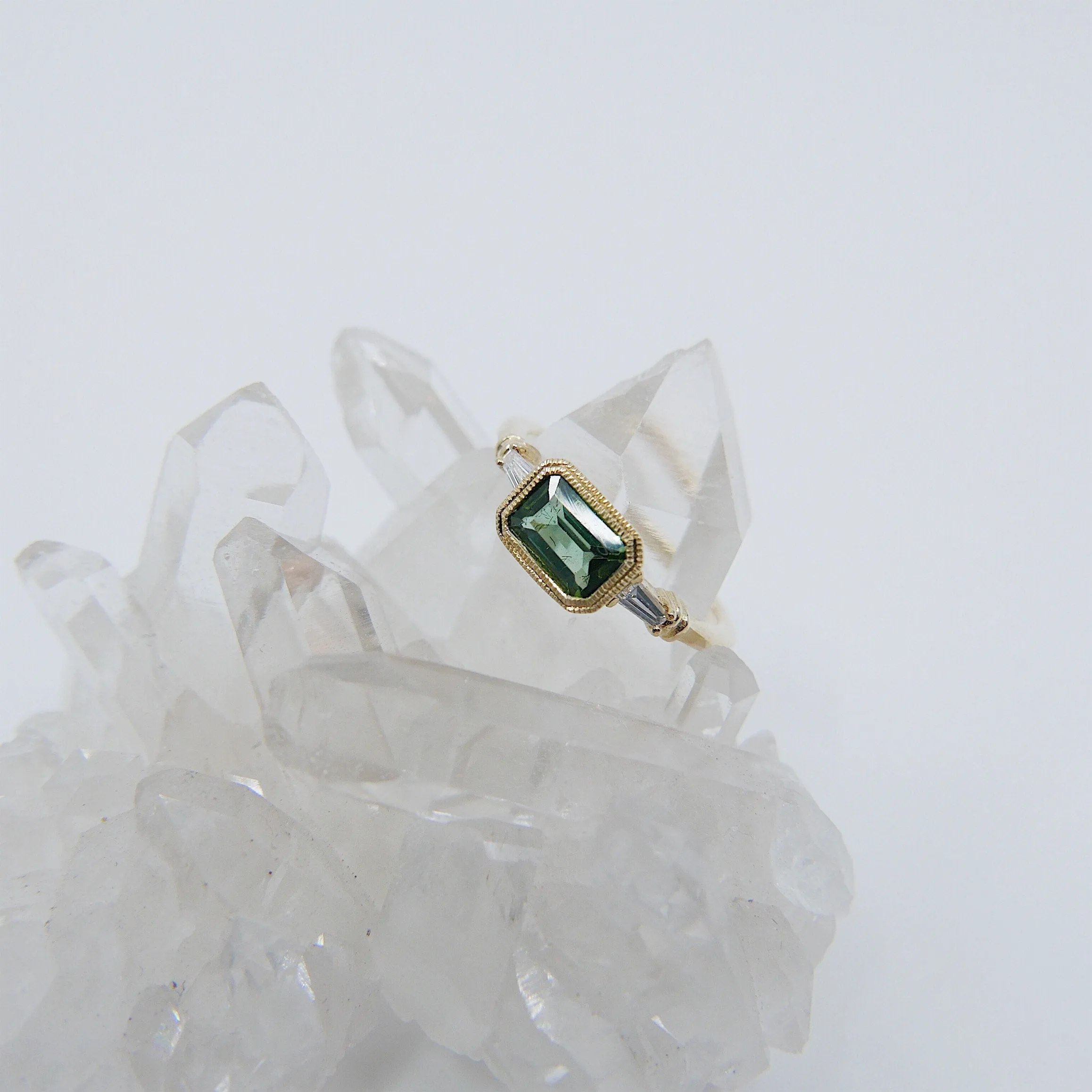 Maggey Green Tourmaline Ring