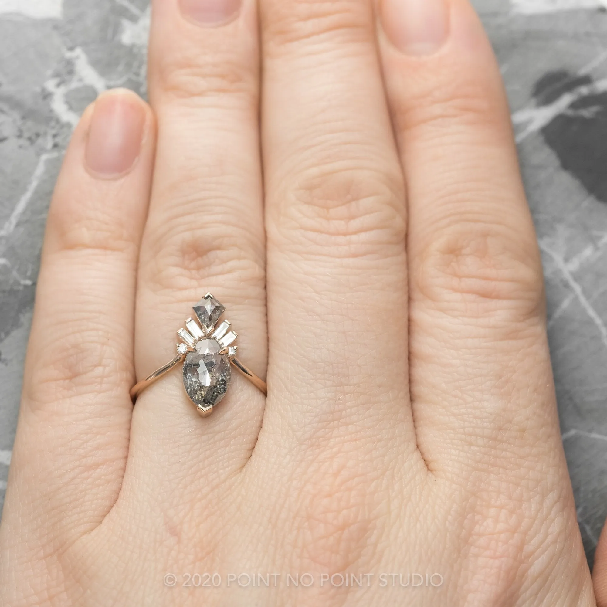 Marquise Art Deco Engagement Ring