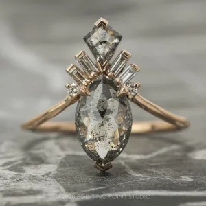 Marquise Art Deco Engagement Ring