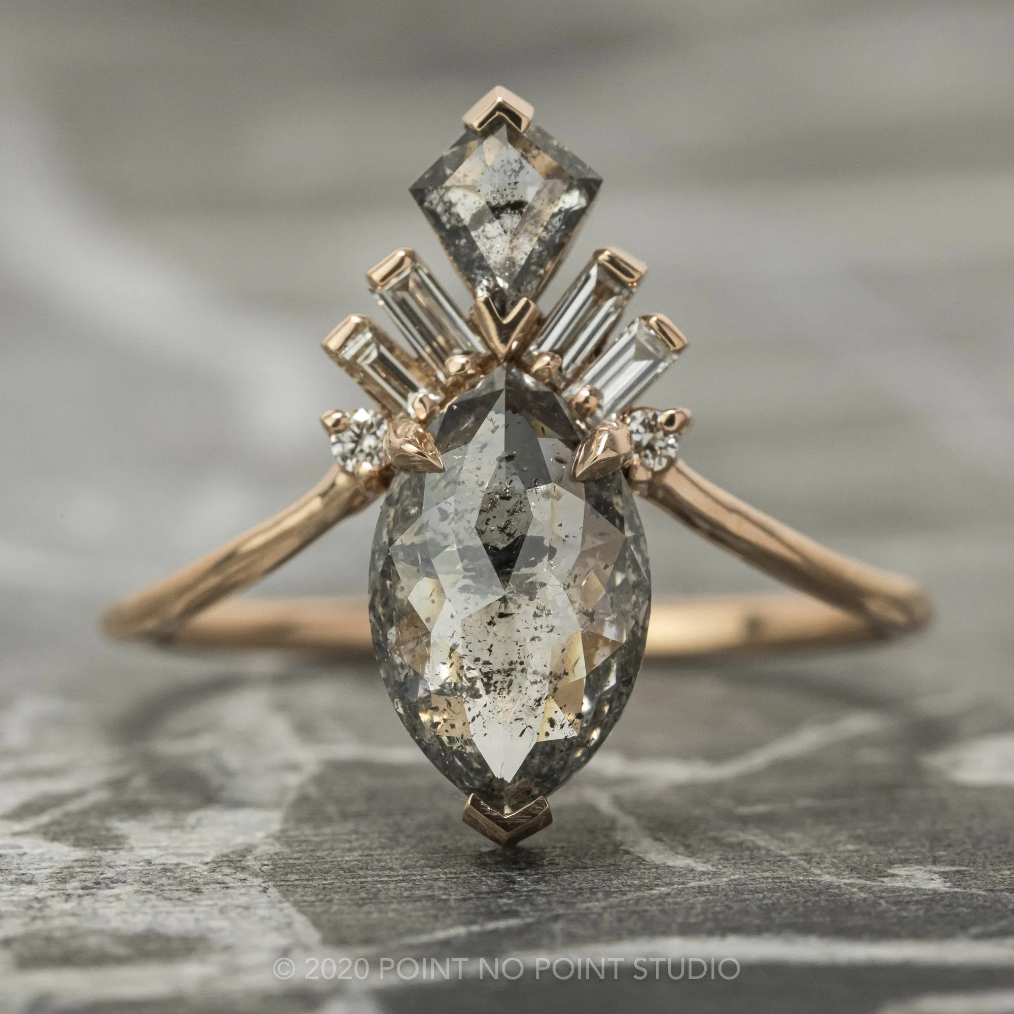 Marquise Art Deco Engagement Ring