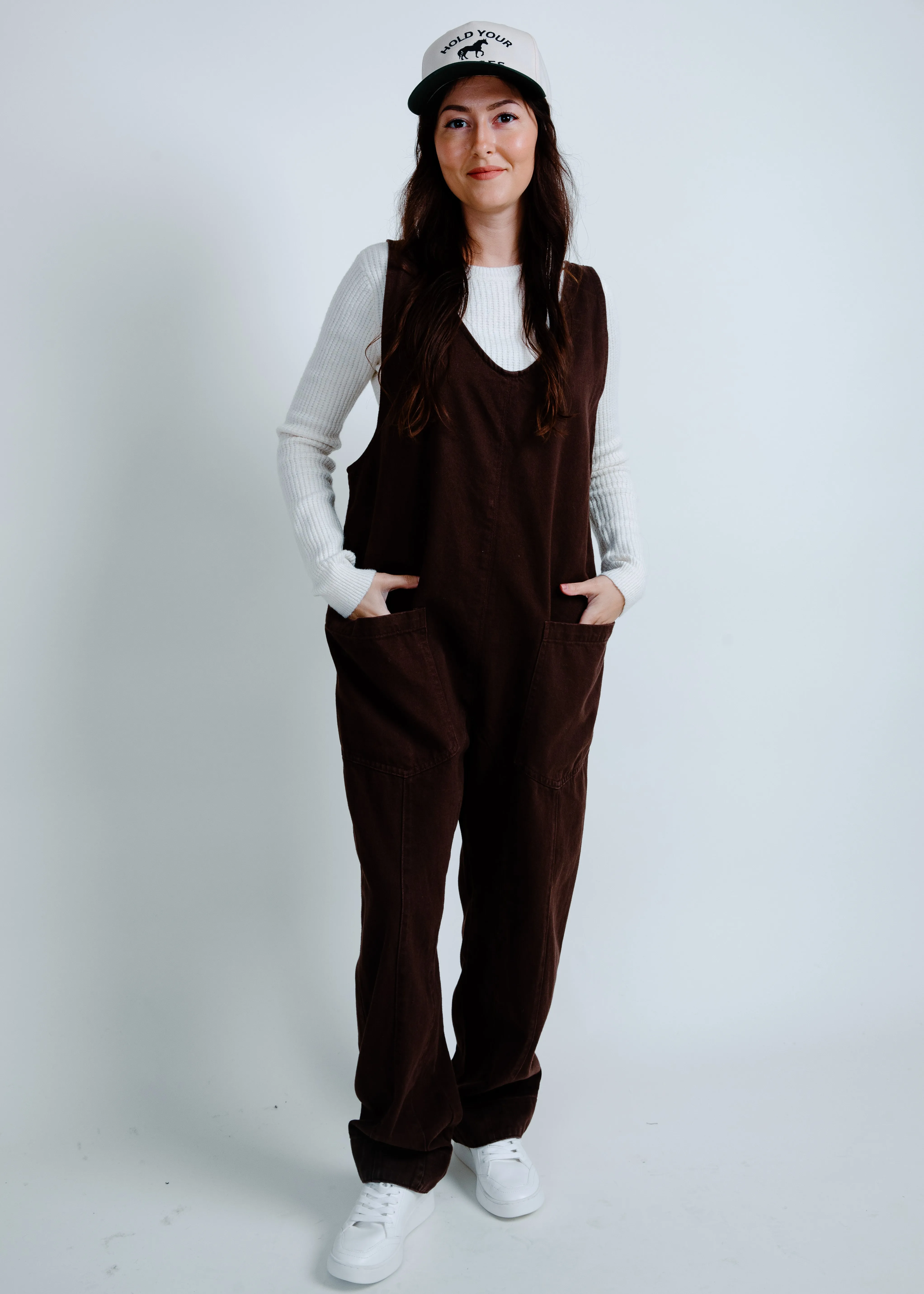 Maxwell Jumpsuit - Chocolate