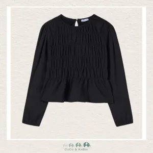Mayoral Girls Knit Black Blouse
