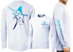 Men’s Performance White Marlin Deco Long Sleeve