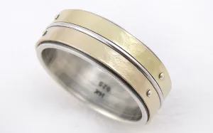 Mens unique gold ring