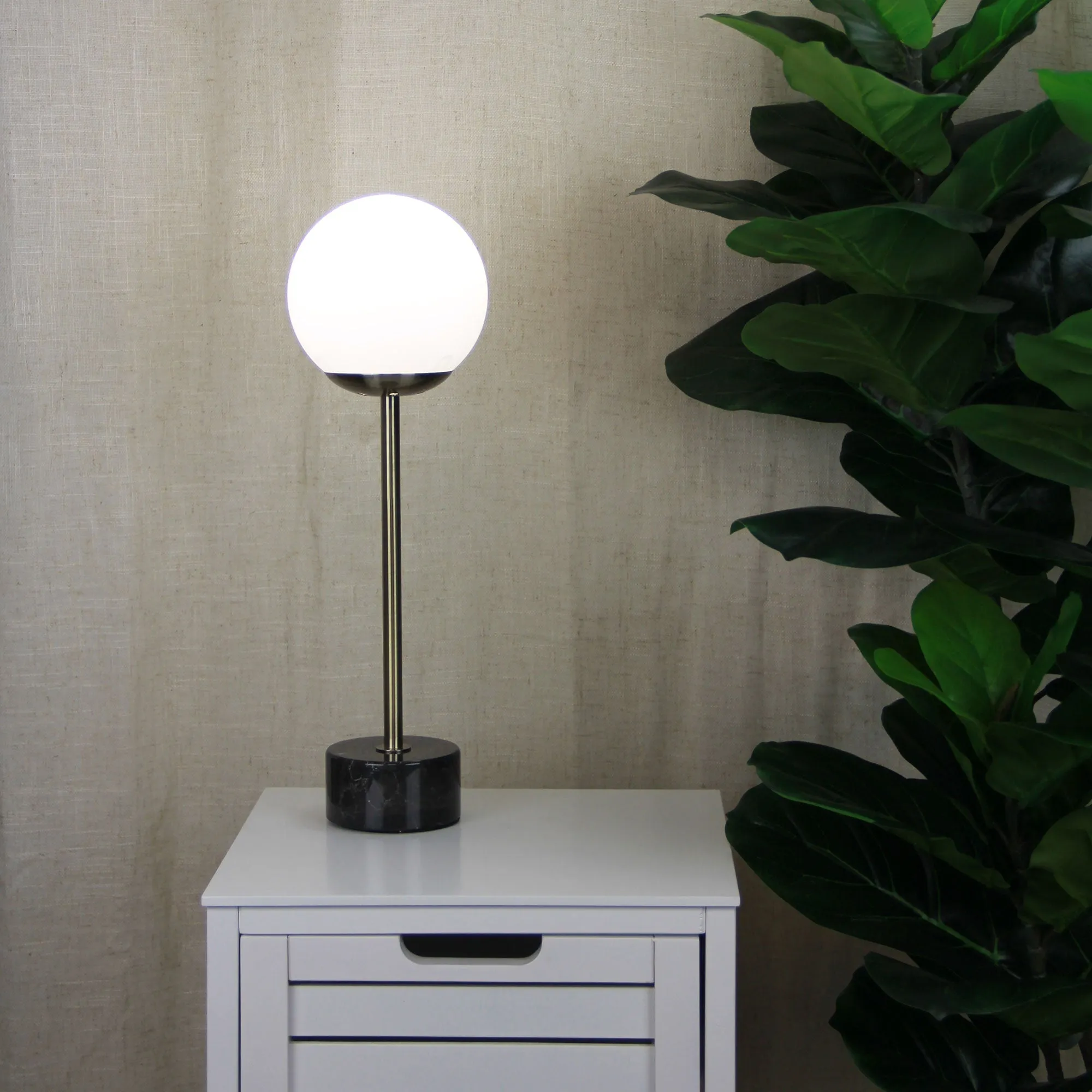 MILTON Classic Marble Art Deco Table Lamp