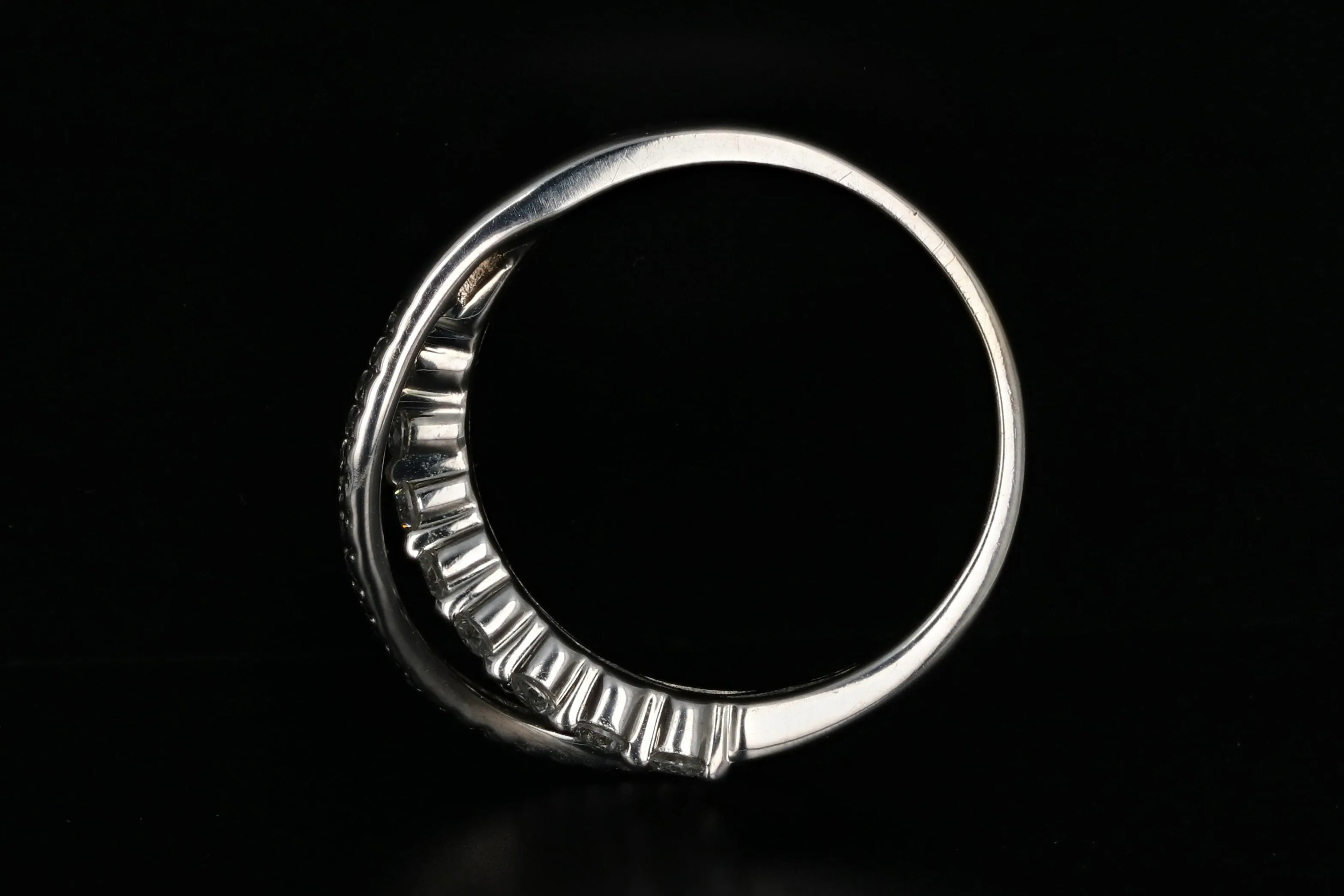 Modern 14K White Gold 1.20 Carat Band Ring