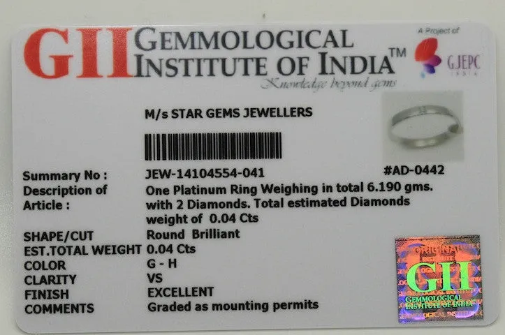 Modern Pave Diamond Ring In Platinum Ad No.0442