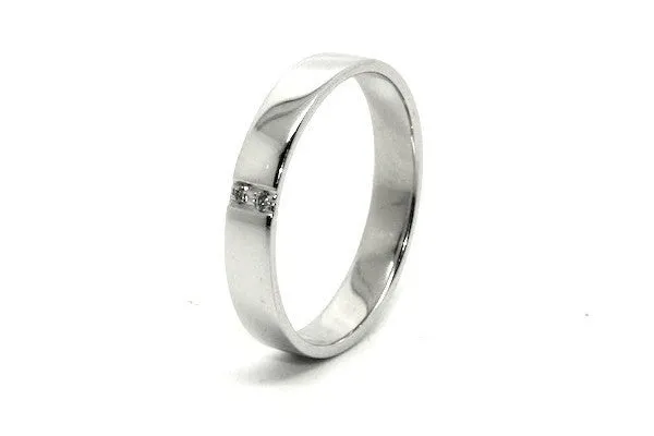 Modern Pave Diamond Ring In Platinum Ad No.0442