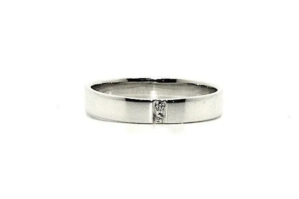 Modern Pave Diamond Ring In Platinum Ad No.0442