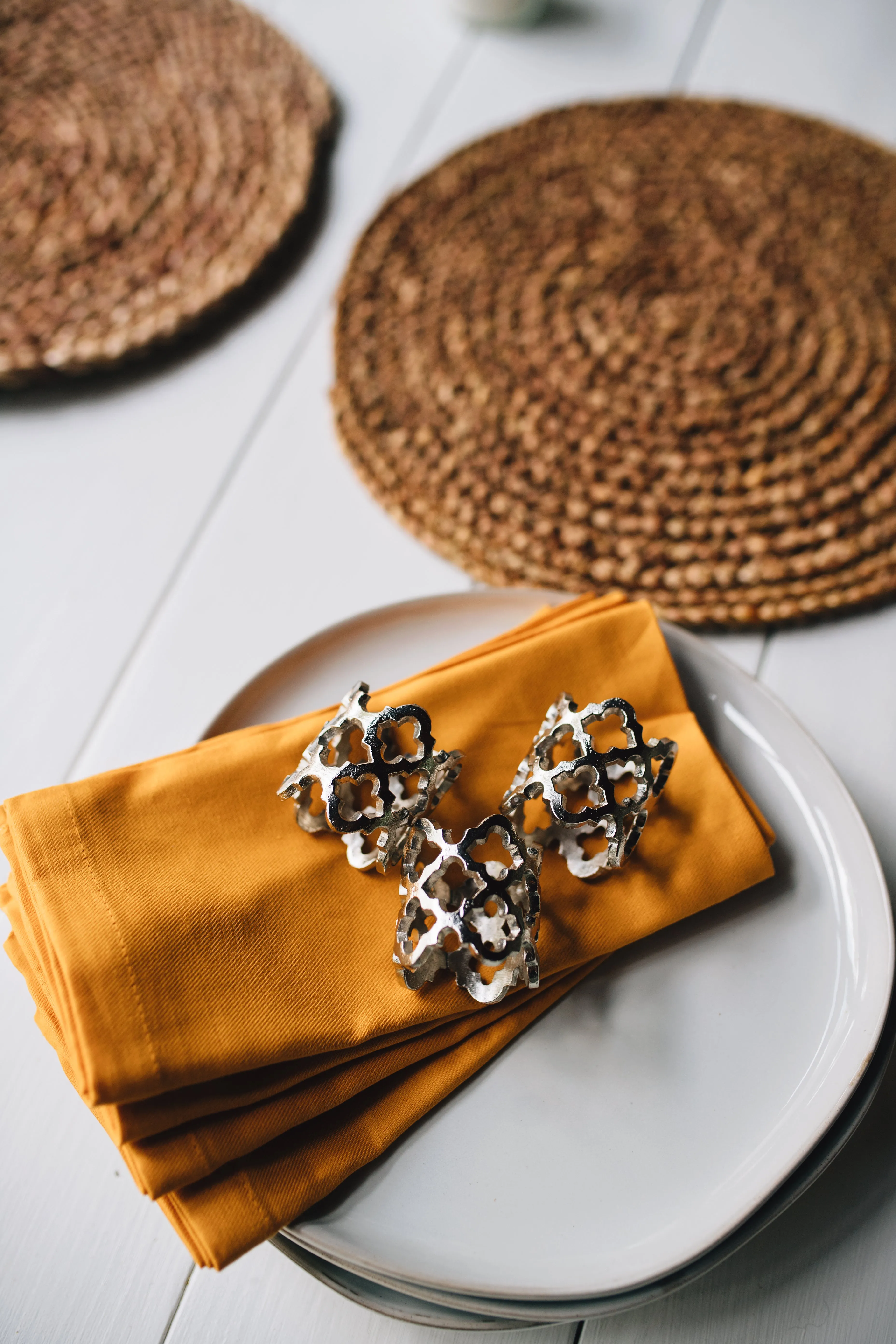 Moroccan Trellis Napkin Rings