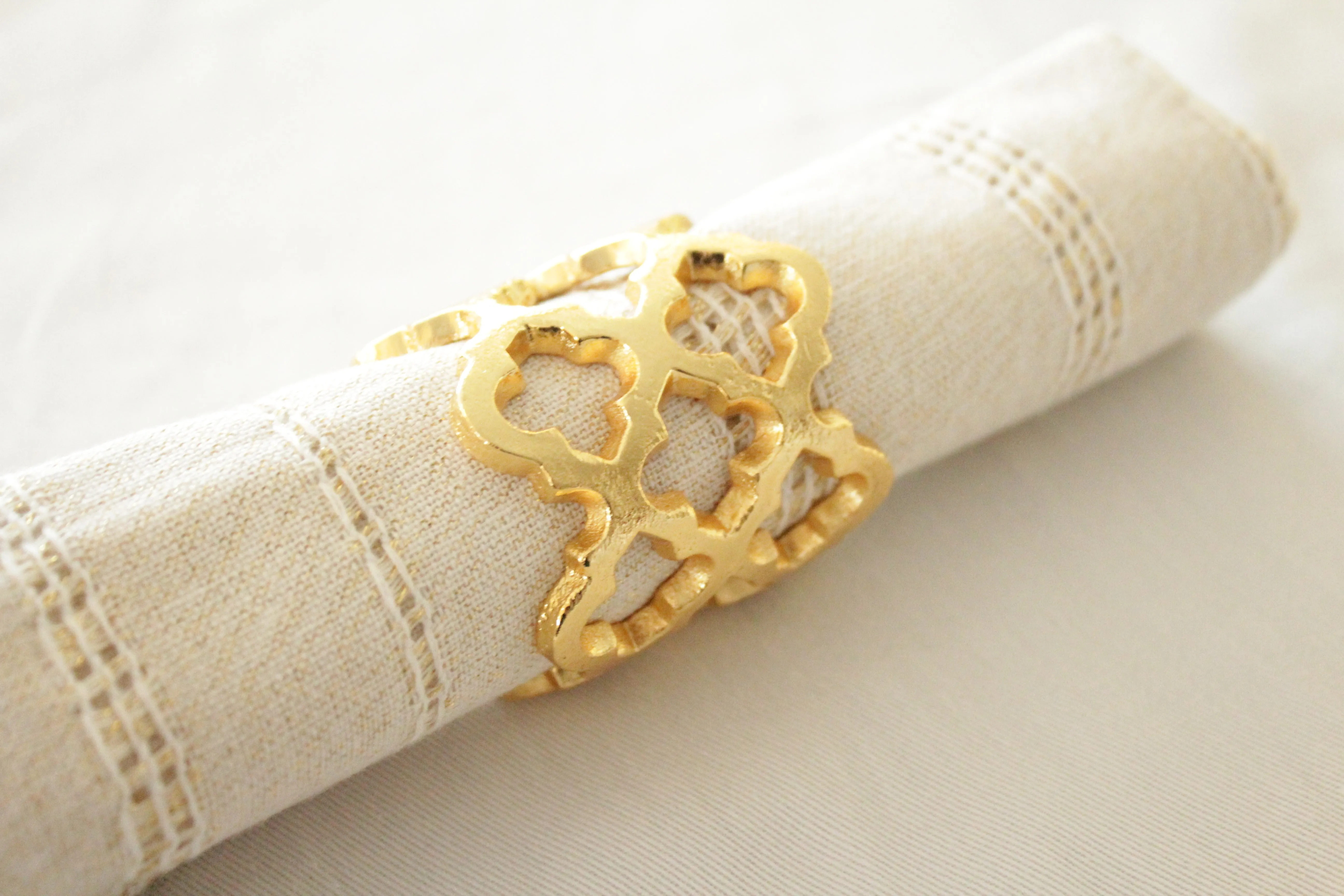 Moroccan Trellis Napkin Rings