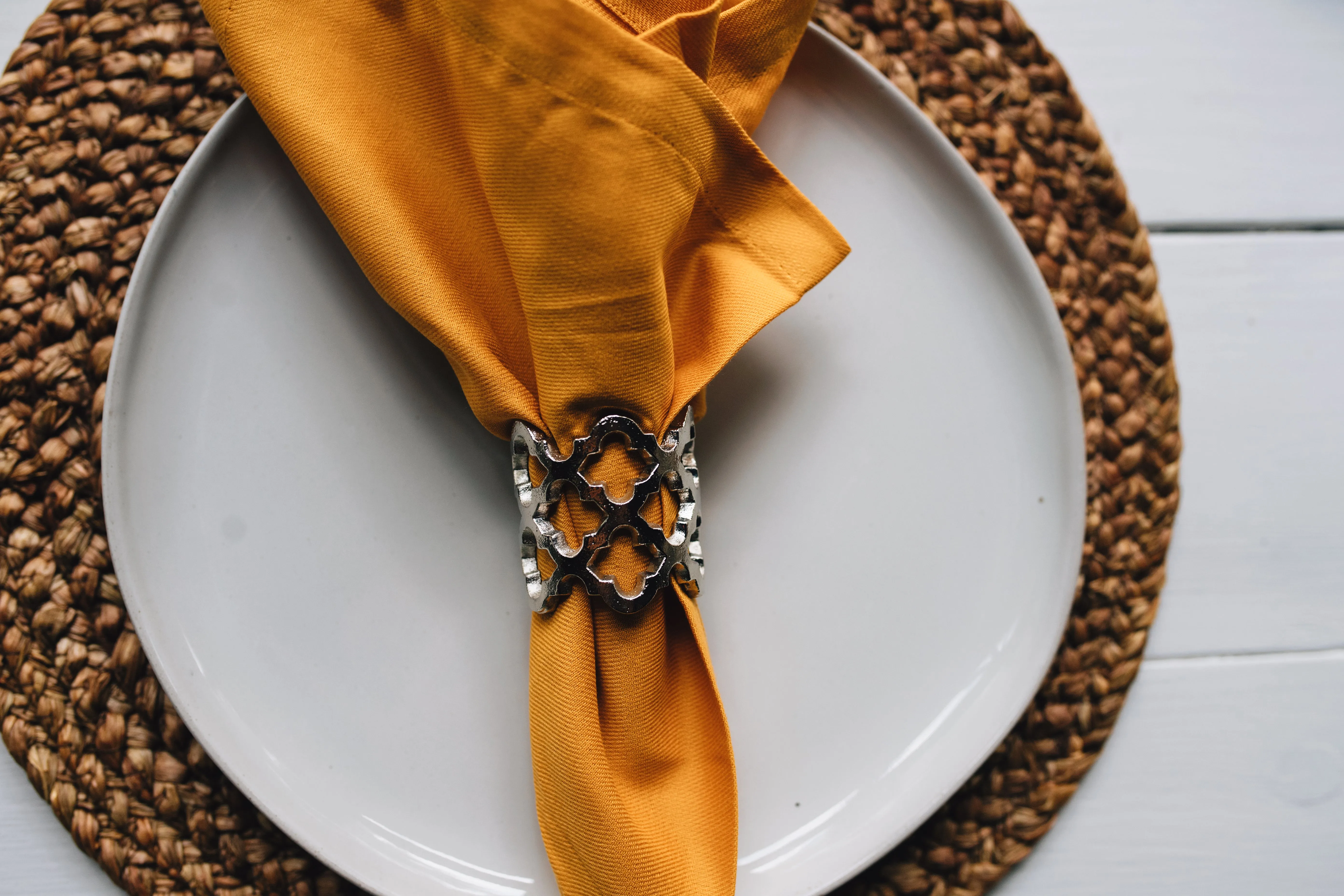 Moroccan Trellis Napkin Rings