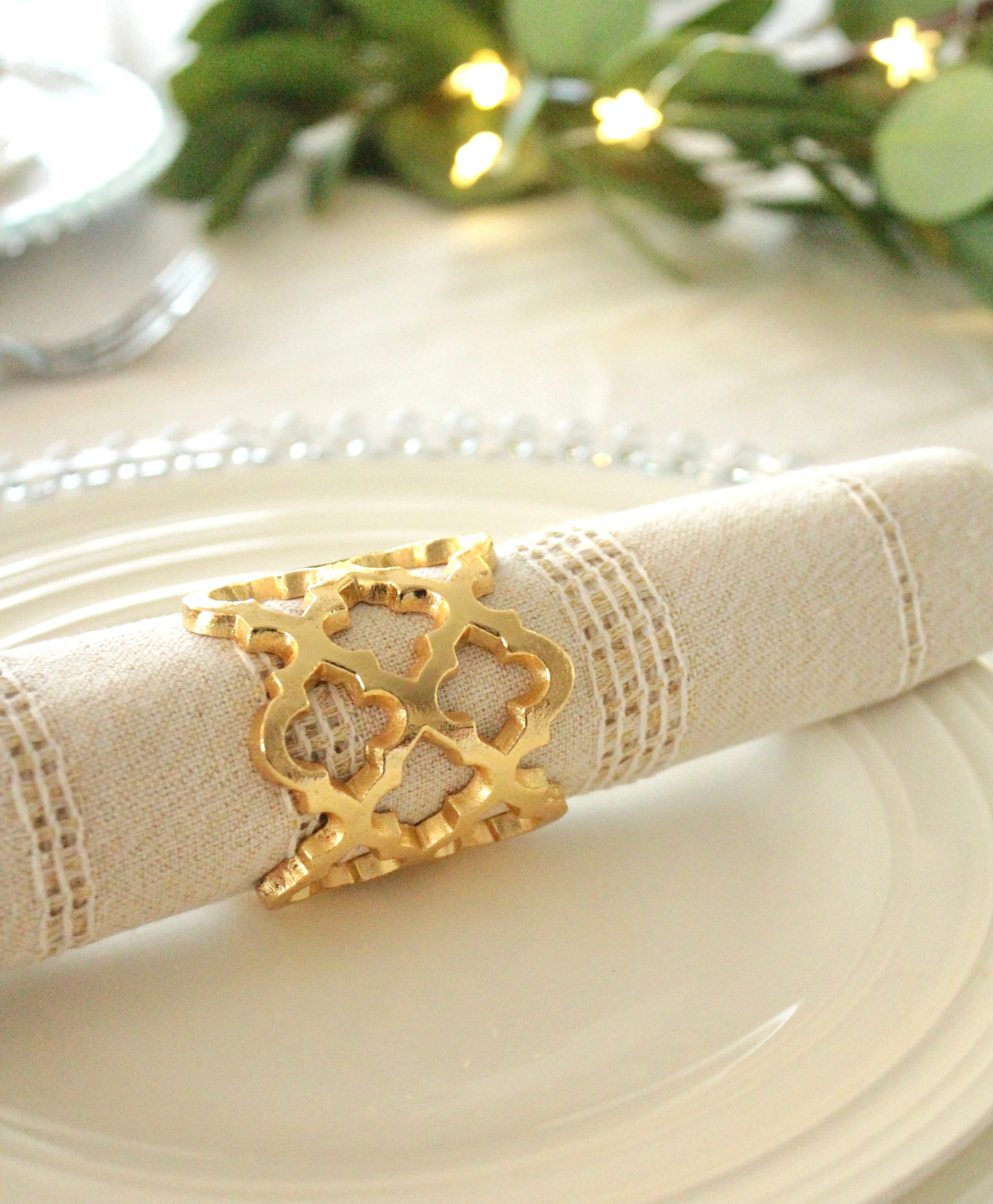 Moroccan Trellis Napkin Rings