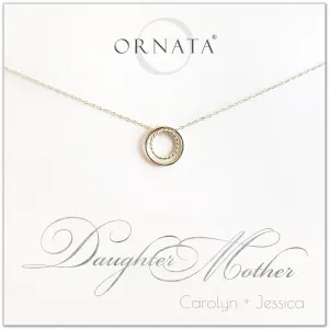 Mother's Day Jewelry - Mother Daughter Sterling Silver Necklace - Personalized | 2021 Edition