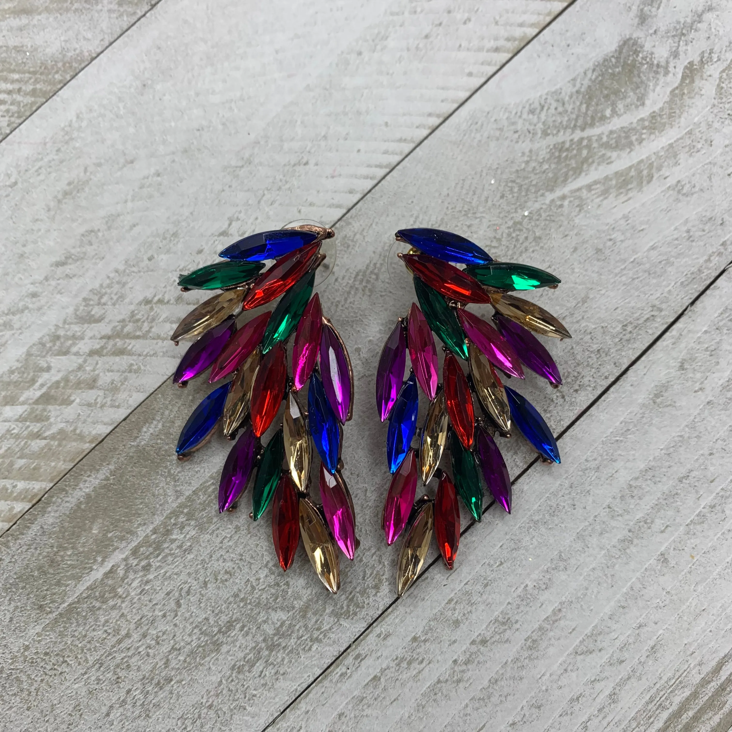 Multicolor CZ Earrings 220-43 | Erika Williner Designs