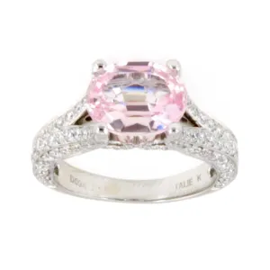 Natalie K 3.93ct Pink Sapphire & Diamond Engagement Ring