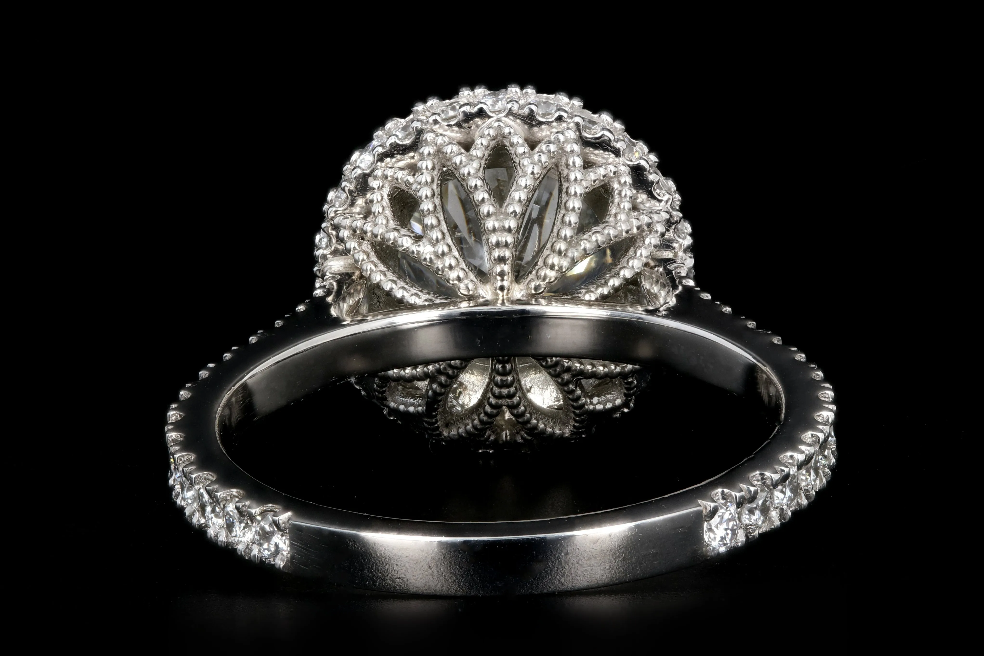 New Platinum 2.29 Carat Round Brilliant Cut Diamond Engagement Ring GIA Certified