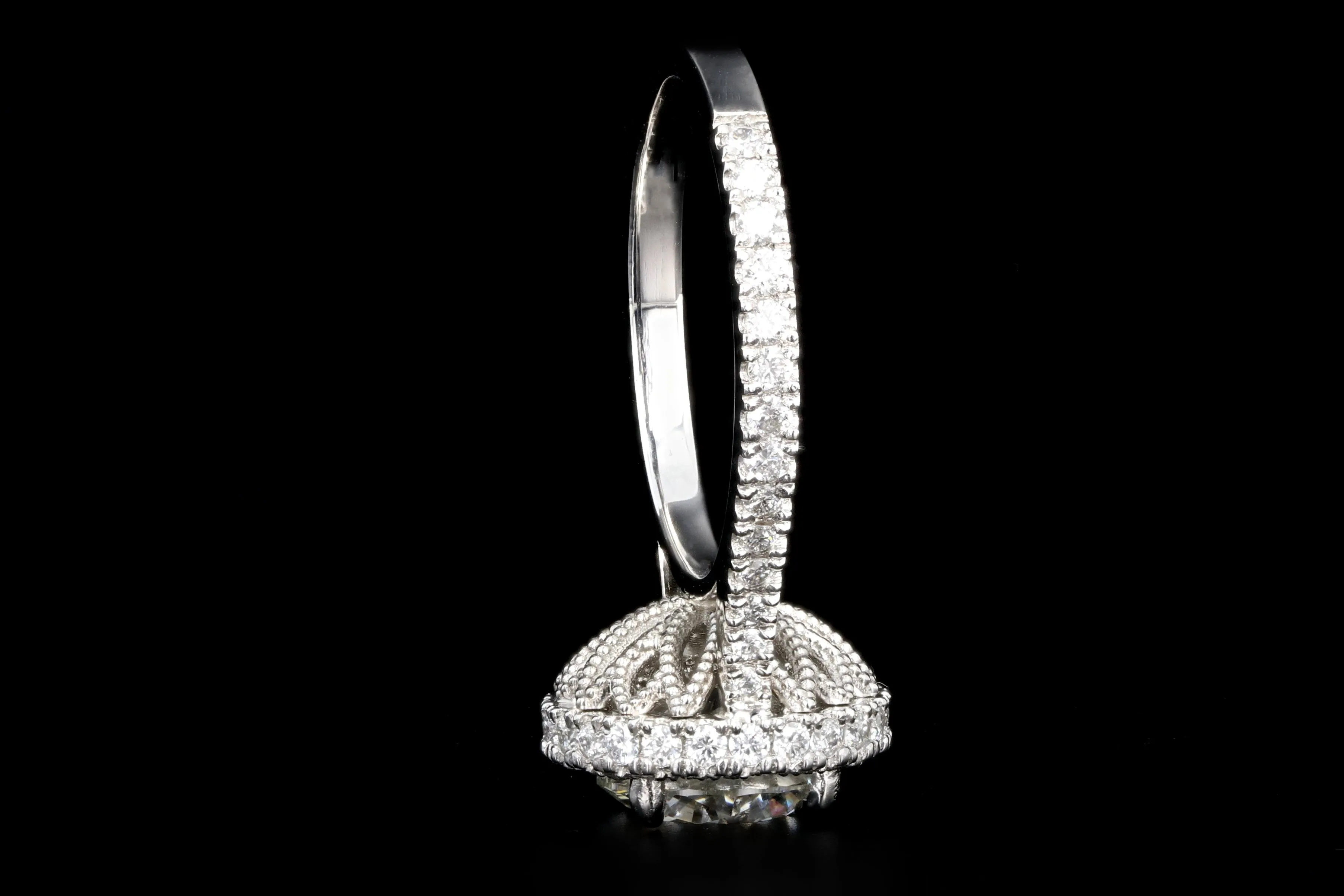 New Platinum 2.29 Carat Round Brilliant Cut Diamond Engagement Ring GIA Certified