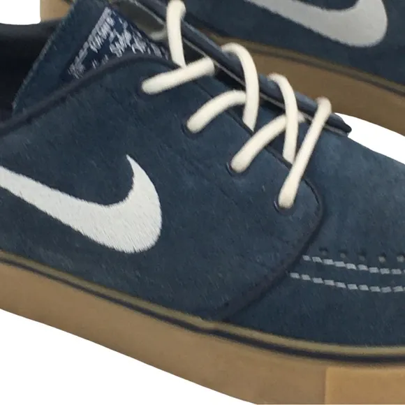 NIKE Stefan Janoski For Daily Use Skateboarding Blue Suede Sneaker size 9