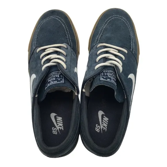 NIKE Stefan Janoski For Daily Use Skateboarding Blue Suede Sneaker size 9