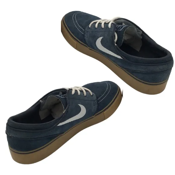 NIKE Stefan Janoski For Daily Use Skateboarding Blue Suede Sneaker size 9