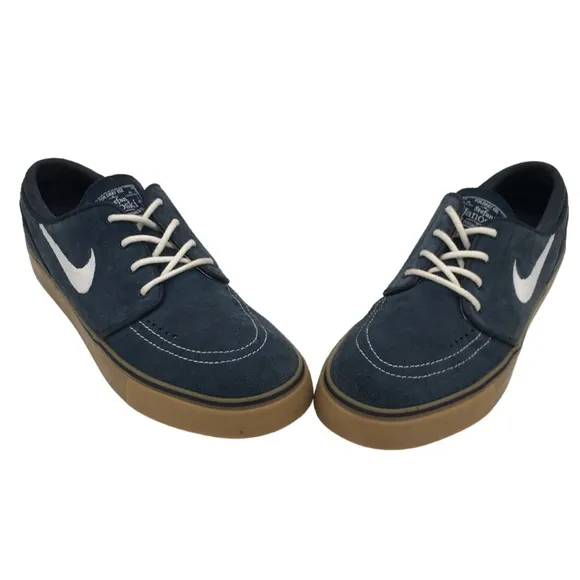 NIKE Stefan Janoski For Daily Use Skateboarding Blue Suede Sneaker size 9