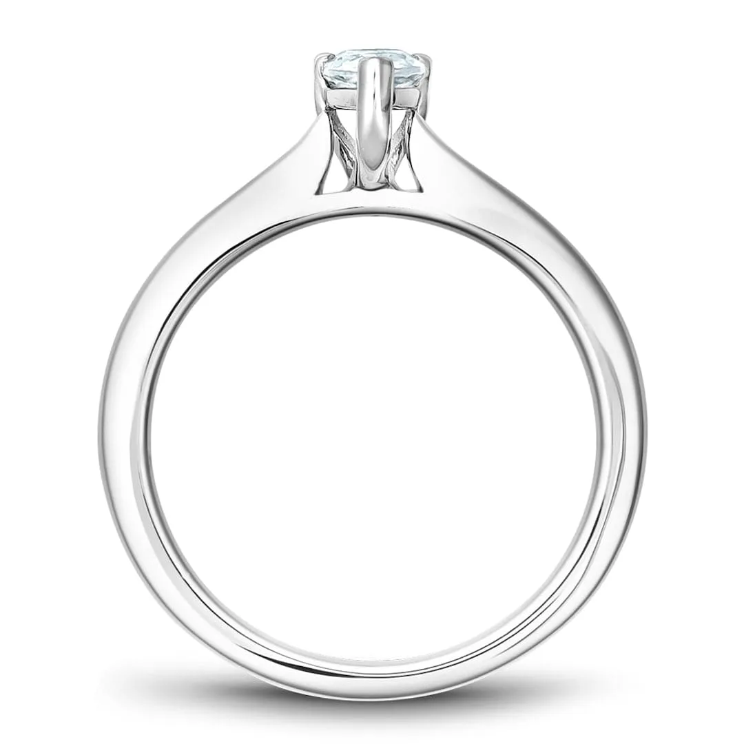 Noam Carver 14kt White Gold 0.70ct Pear Solitaire