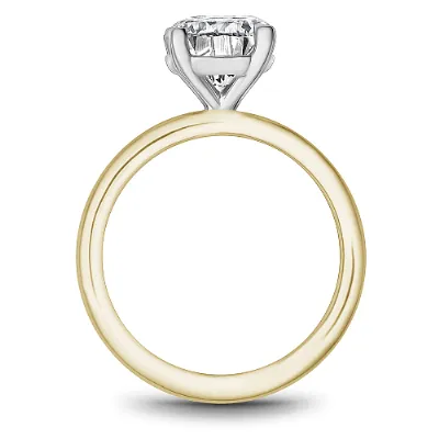 Noam Carver 14kt Yellow and White Gold 1.20ct Round Solitaire