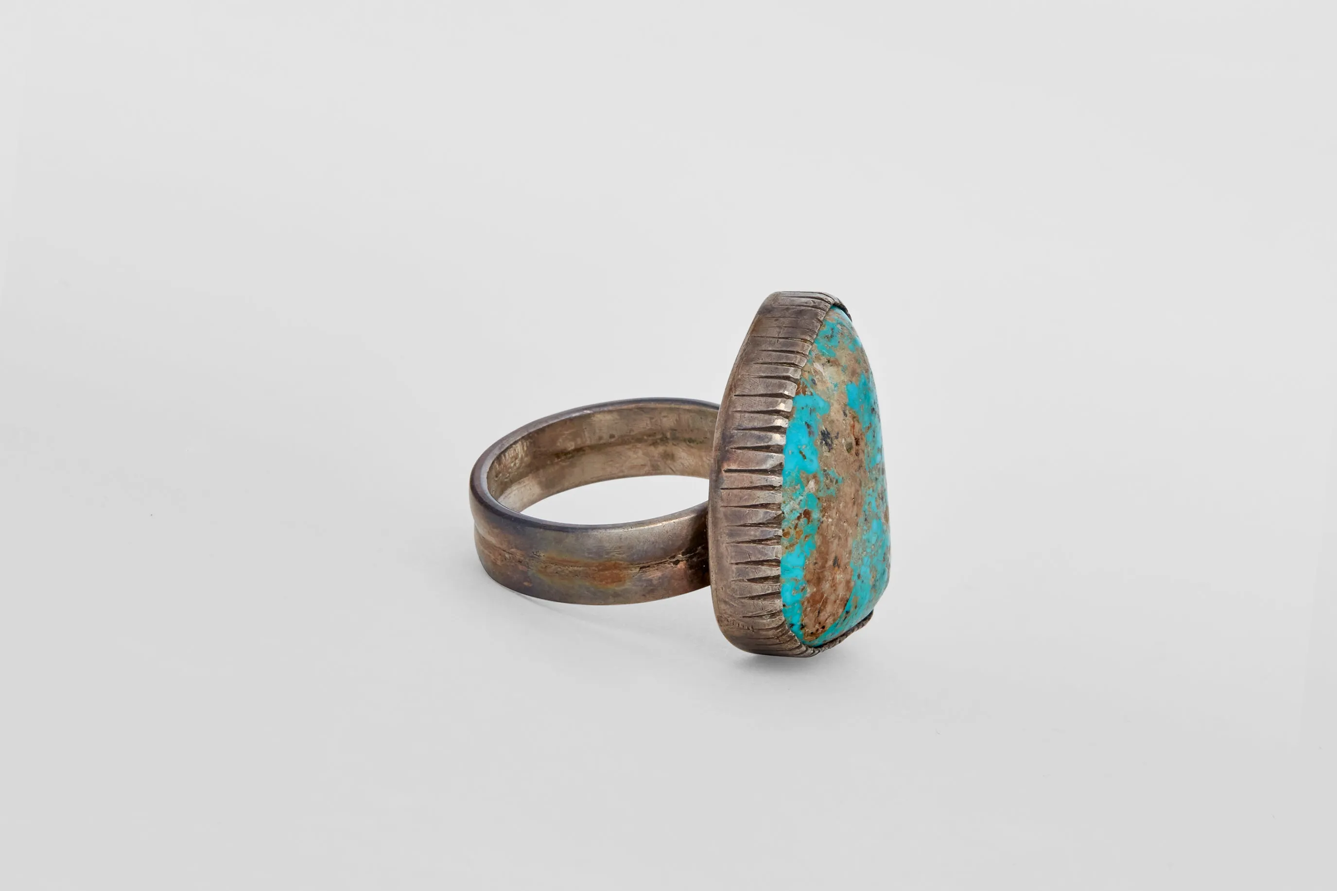 Organic Turquoise Navajo Ring