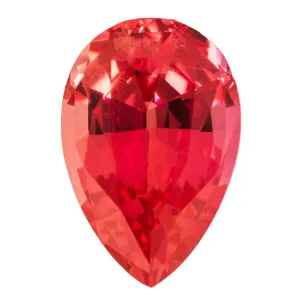 Pear Chatham Lab-Grown Padparadscha Sapphire Gems