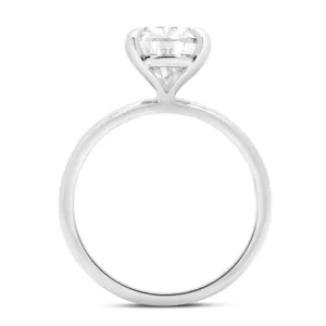 Pear Moissanite Solitaire Engagement Ring
