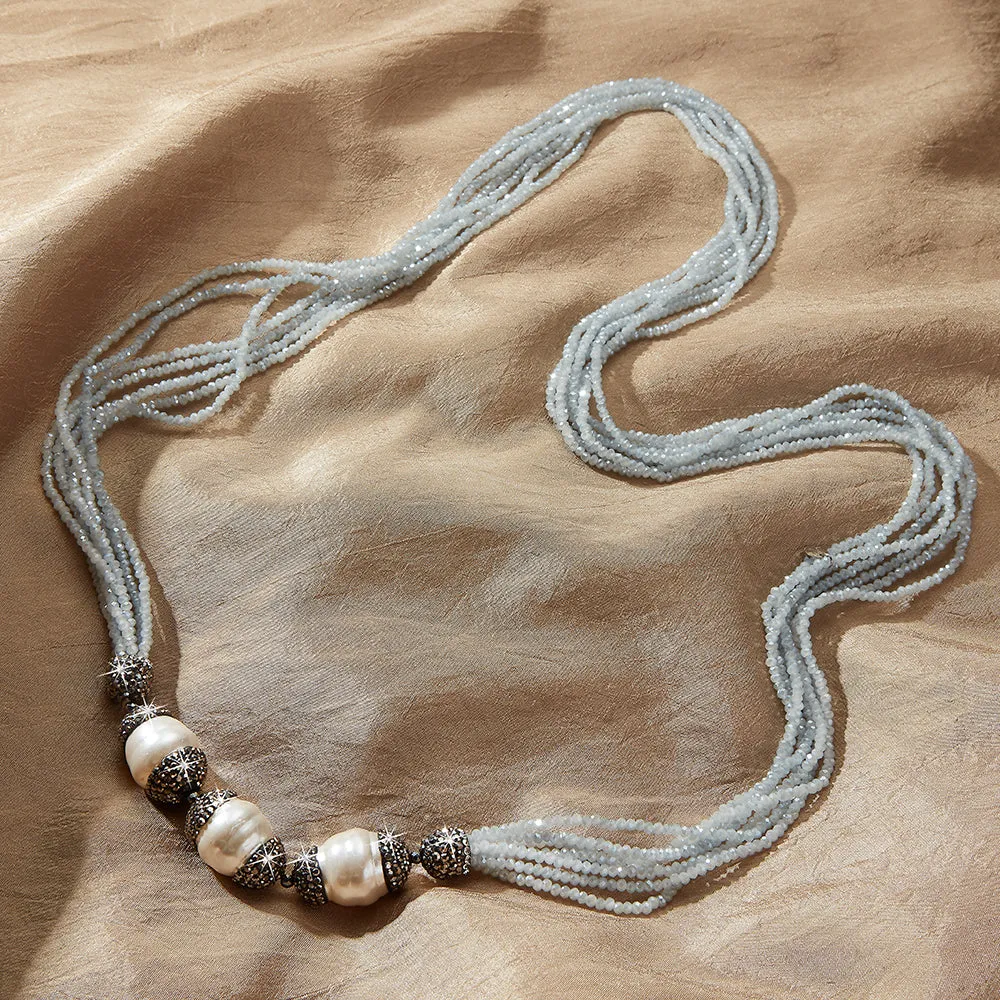 Pearl and Crystal Necklace