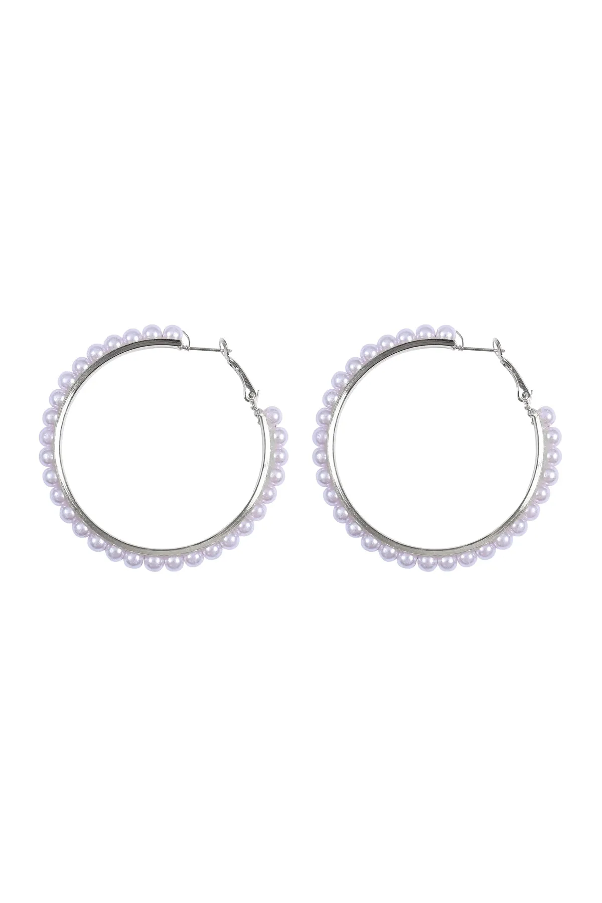 PEARL HOOP BOHO EARRING SET