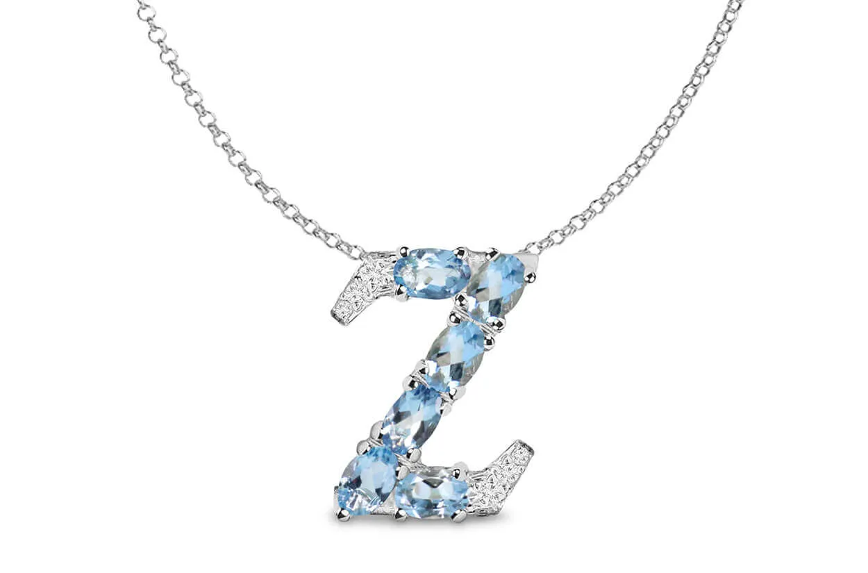 Pendant Letter Z Initial 18kt Gold