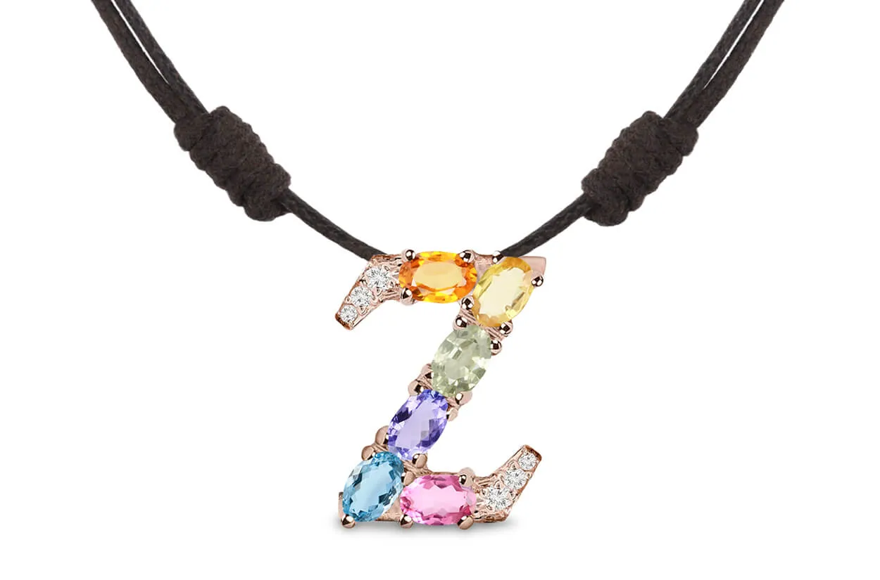 Pendant Letter Z Initial 18kt Gold