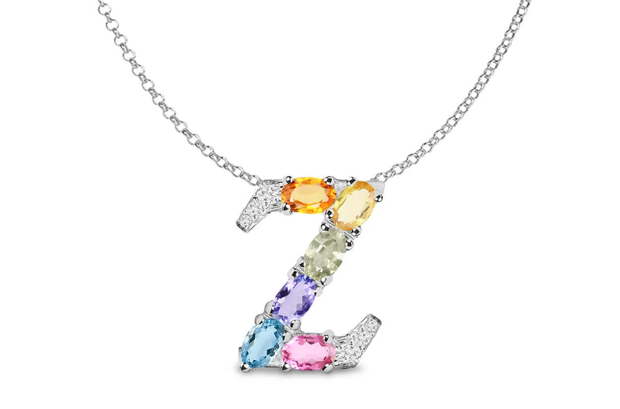 Pendant Letter Z Initial 18kt Gold